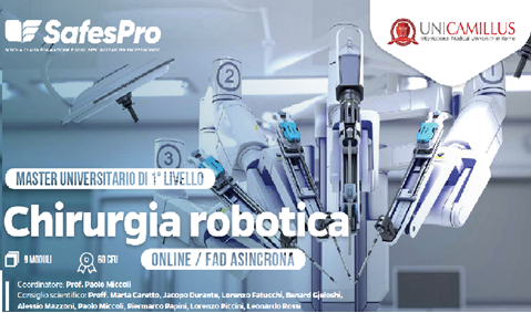 Clicca per accedere all'articolo Master universitario internazionale di primo livello in "Chirurgia Robotica" 